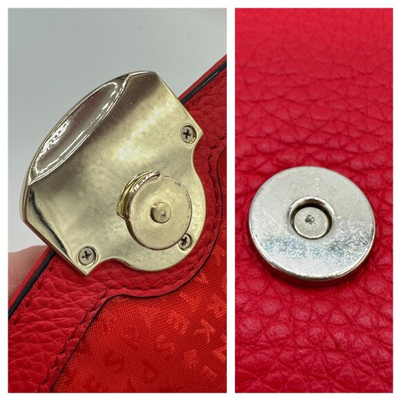 EUC Kate Spade Red Alecia Mulberry Street Messenger Top Handle Crossbody Bag - Picture 14 of 14